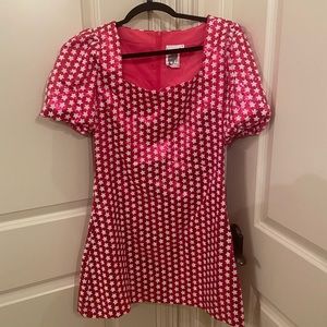 Queen of Sparkles - hot pink star dress